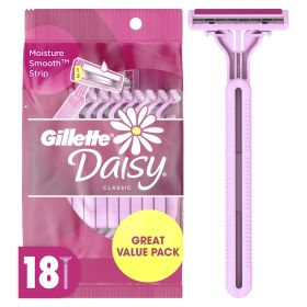 Gillette Daisy Disposable Razors for Women;  2-Bladed;  18 Count